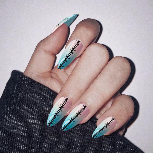 24pcs fashion long style tip head special pattern design fake nails personality water drop wearable full cover nails dl, Red;gold
24pcs fashion long style tip head special pattern design fake nails personality water drop wearable full cover nails dl, Red;gold