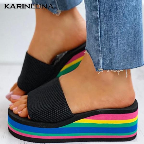 karin 2020 brand design женщины тапочки med клинья платформы смешанные цвета квартиры лето вне женщин слайды, Black
karin 2020 brand design женщины тапочки med клинья платформы смешанные цвета квартиры лето вне женщин слайды, Black