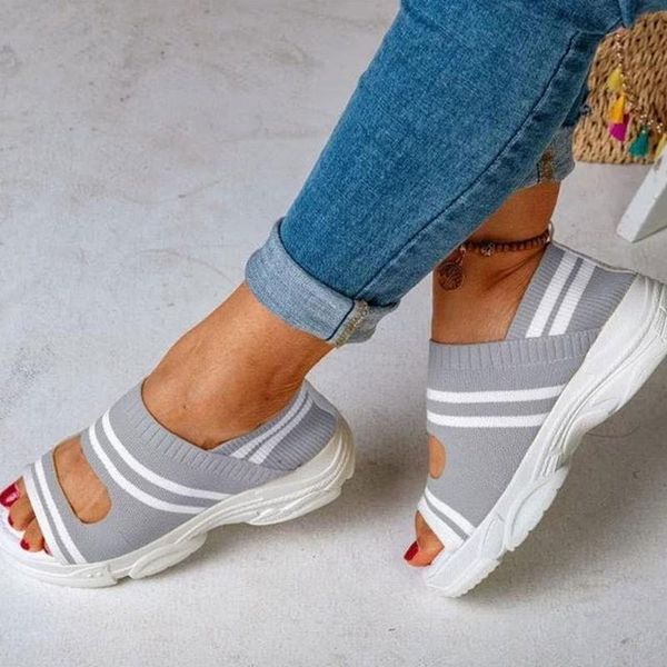 gigifox 2020 big size 43 knitting leisure sneakers soft flat sole fashion summer sandals shoes women, Black
gigifox 2020 big size 43 knitting leisure sneakers soft flat sole fashion summer sandals shoes women, Black