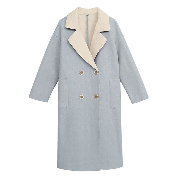 women's wool & blends loose patchwork woolen overcoat l-5xl plussize women, Black
women's wool & blends loose patchwork woolen overcoat l-5xl plussize women, Black