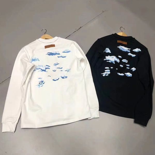 20ss high end spring autumn long sleeve sweatshirt simple solid crewneck pullover high street sky clouds print men women sweater hfymwy474, Black
20ss high end spring autumn long sleeve sweatshirt simple solid crewneck pullover high street sky clouds print men women sweater hfymwy474, Black