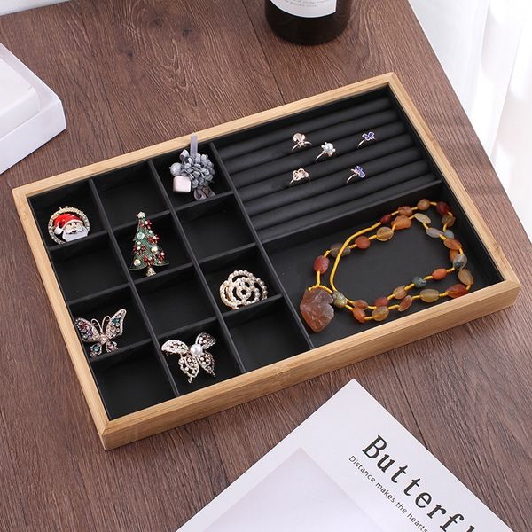 bamboo wood jewelry display jewellery tray ring holder necklaces organizer bracelets showcase pendants box mx200810, Black;white
bamboo wood jewelry display jewellery tray ring holder necklaces organizer bracelets showcase pendants box mx200810, Black;white