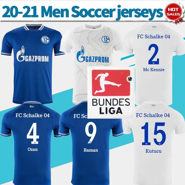 2021 fc schalke 04 home blue soccer jersey #2 mc kennie 20/21 away white soccer shirt #8 serdar #15 kutucu customized men football uniform, Black;yellow
2021 fc schalke 04 home blue soccer jersey #2 mc kennie 20/21 away white soccer shirt #8 serdar #15 kutucu customized men football uniform, Black;yellow