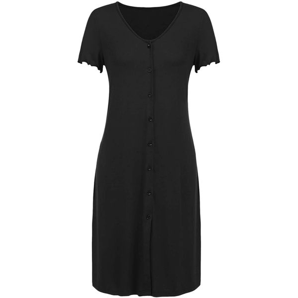 women's feeding sleepwear maternity dress short sleeve nursing baby breastfeeding nightdress pregnancy dress, White
women's feeding sleepwear maternity dress short sleeve nursing baby breastfeeding nightdress pregnancy dress, White