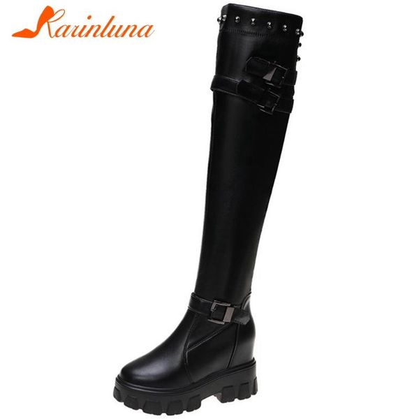 karin new fashion female height increasing boots platform thick high heels thigh high women boots over the knee women shoes, Black
karin new fashion female height increasing boots platform thick high heels thigh high women boots over the knee women shoes, Black
