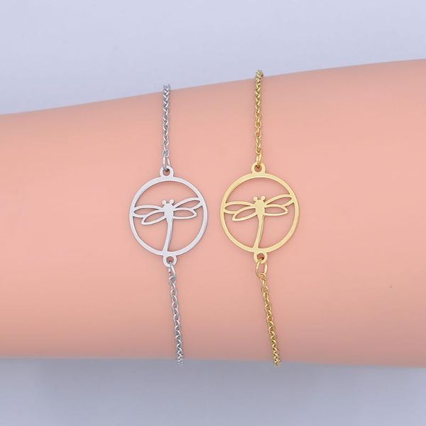 100% stainless steel dainty dragonfly charm bracelet for women wholesale dropshipping factory sale high polished bracelets, Black 
100% stainless steel dainty dragonfly charm bracelet for women wholesale dropshipping factory sale high polished bracelets, Black