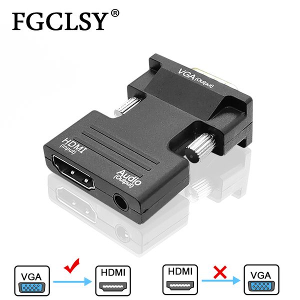 fgclsy female to vga male converter with audio adapter support 1080p signal output convertor+audio cables l3fe
fgclsy female to vga male converter with audio adapter support 1080p signal output convertor+audio cables l3fe