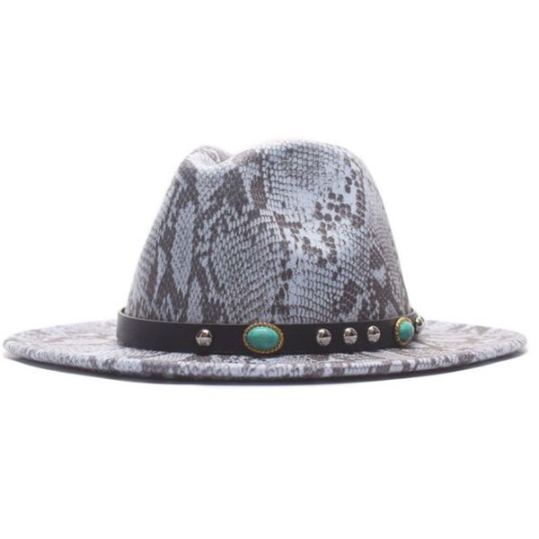 wide brim hats snake pattern fedoras for women ethnic style wool felt hat female casual ladies autumn holiday jazz caps fashion, Blue;gray
wide brim hats snake pattern fedoras for women ethnic style wool felt hat female casual ladies autumn holiday jazz caps fashion, Blue;gray
