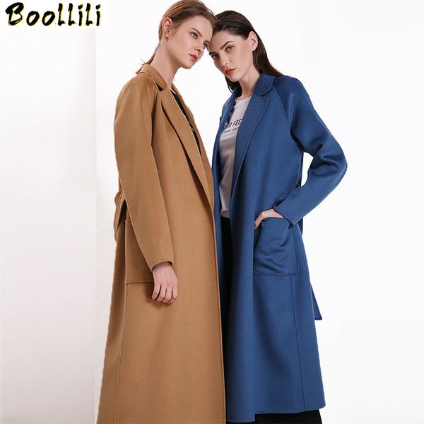 women's wool & blends boollili 2021 autumn winter coat women elegant cashmere koeran overcoat abrigos para mujer, Black
women's wool & blends boollili 2021 autumn winter coat women elegant cashmere koeran overcoat abrigos para mujer, Black