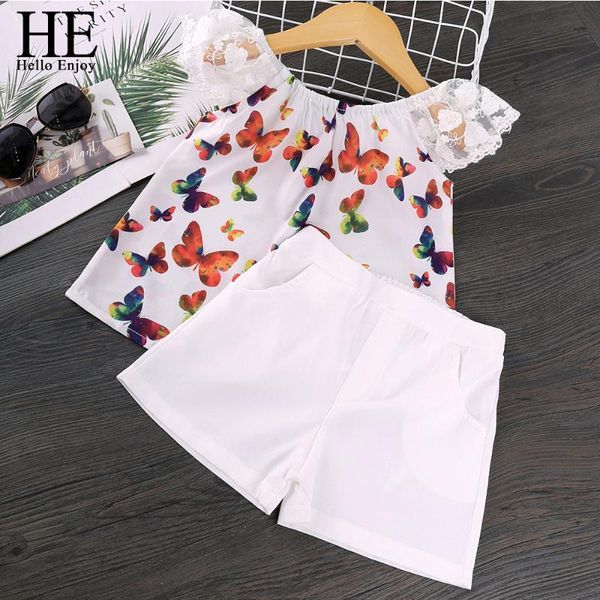 he hello enjoy baby girls clothes sets kids clothing summer flying sleeve butterfly print set of shorts 2-piece girl child suit, White
he hello enjoy baby girls clothes sets kids clothing summer flying sleeve butterfly print set of shorts 2-piece girl child suit, White