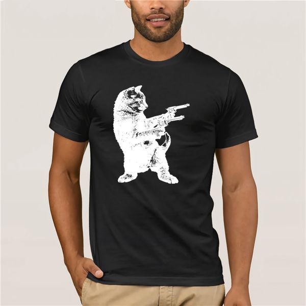 100% cotton brand men shirt gunslinger kitty cat t-shirt cat lover funny gun tee fashion summer tshirt
100% cotton brand men shirt gunslinger kitty cat t-shirt cat lover funny gun tee fashion summer tshirt