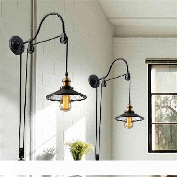 loft vintage wall lamp fashion antique lighting american style lift retractable pulley wall sconce lighting for aisle stairs
loft vintage wall lamp fashion antique lighting american style lift retractable pulley wall sconce lighting for aisle stairs