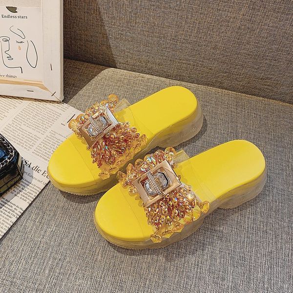 2020 summer new yellow slippers women size 8/42 stones slide shoes for woman fashion rhinestone jelly shoes fast shipping, Black
2020 summer new yellow slippers women size 8/42 stones slide shoes for woman fashion rhinestone jelly shoes fast shipping, Black