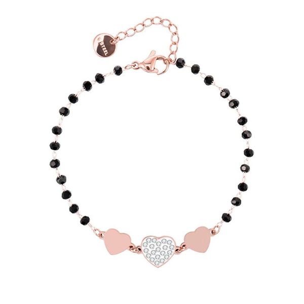 stainless steel bracelets black bead chain gold silver color crystal three heart pendant bracelet for woman fashion jewelry new, Golden;silver
stainless steel bracelets black bead chain gold silver color crystal three heart pendant bracelet for woman fashion jewelry new, Golden;silver