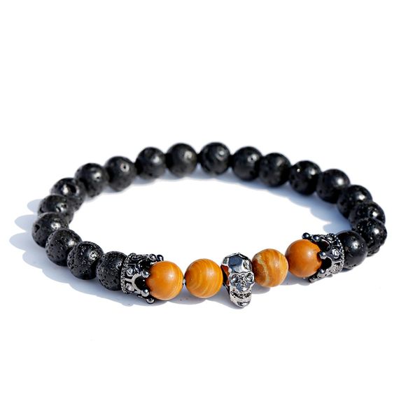 2020 lava stone black skeleton beads bracelet homme men erkek bileklik fashion crown bracelet for women
2020 lava stone black skeleton beads bracelet homme men erkek bileklik fashion crown bracelet for women