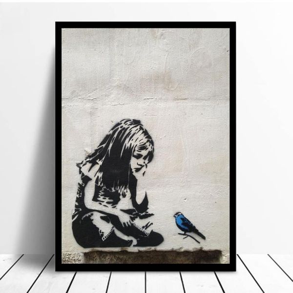 paintings banksy graffiti street art girl with blue bird posters and prints nordic canvas print wall pictures home decoration
paintings banksy graffiti street art girl with blue bird posters and prints nordic canvas print wall pictures home decoration