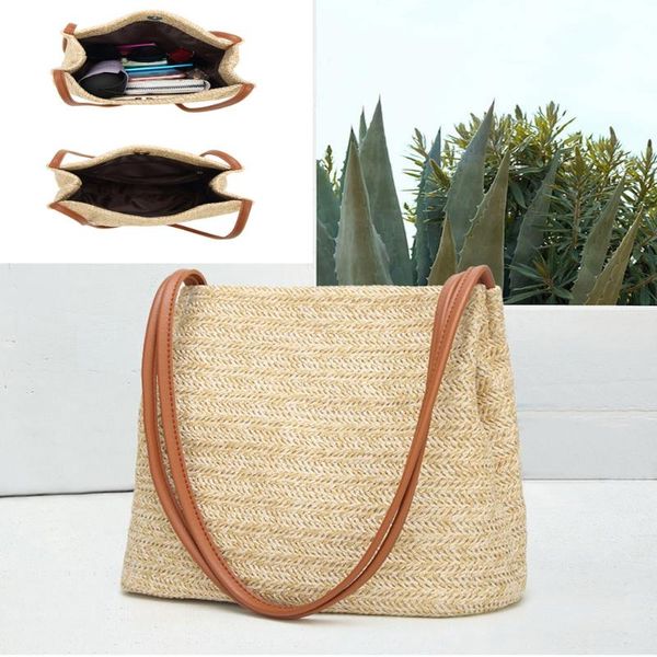 20# summer straw beach bags single shoulder bucket shape solid weaving shoulder bag summer beach boho crossbody bags sac
20# summer straw beach bags single shoulder bucket shape solid weaving shoulder bag summer beach boho crossbody bags sac