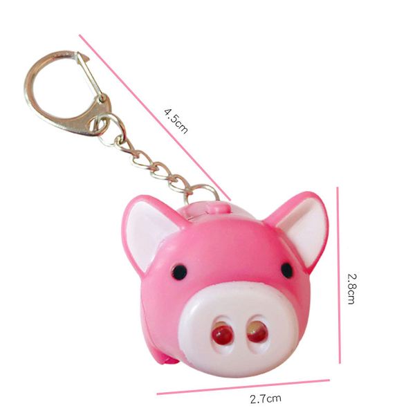 new arrival creative cute pig plastic key chain with led lamp for women's bag decor pendant, Black
new arrival creative cute pig plastic key chain with led lamp for women's bag decor pendant, Black