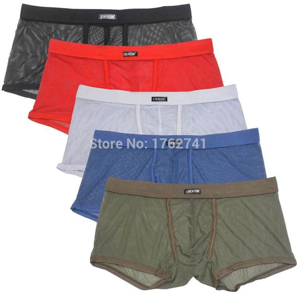 men underwear mesh see-through underpants panties thin breathable hombres masculia cueca men boxershorts, Black;white
men underwear mesh see-through underpants panties thin breathable hombres masculia cueca men boxershorts, Black;white