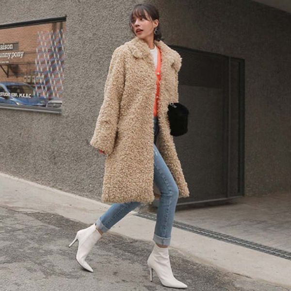 fur & faux fur high-quality women's jacket 2020 winter new loose lamb cashmere thick warm solid color female tide nuw638, Black
fur & faux fur high-quality women's jacket 2020 winter new loose lamb cashmere thick warm solid color female tide nuw638, Black