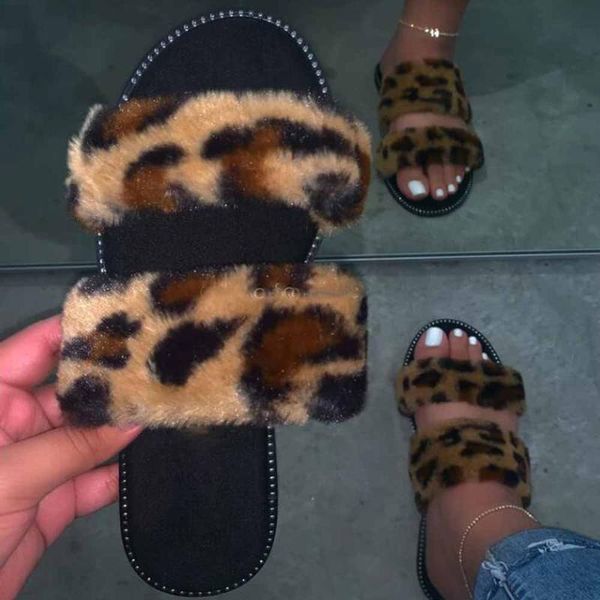 slippers fur women leopard print slides home furry flat sandals female cute fluffy house shoes woman brand 2021 fashion d30, Black
slippers fur women leopard print slides home furry flat sandals female cute fluffy house shoes woman brand 2021 fashion d30, Black