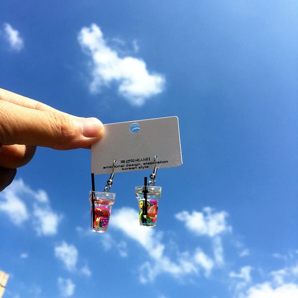 fashion korean earrings for women 2020 statement resin lemon cup earring fun fruit drink cartoon funny long earring fine jewelry, Silver
fashion korean earrings for women 2020 statement resin lemon cup earring fun fruit drink cartoon funny long earring fine jewelry, Silver