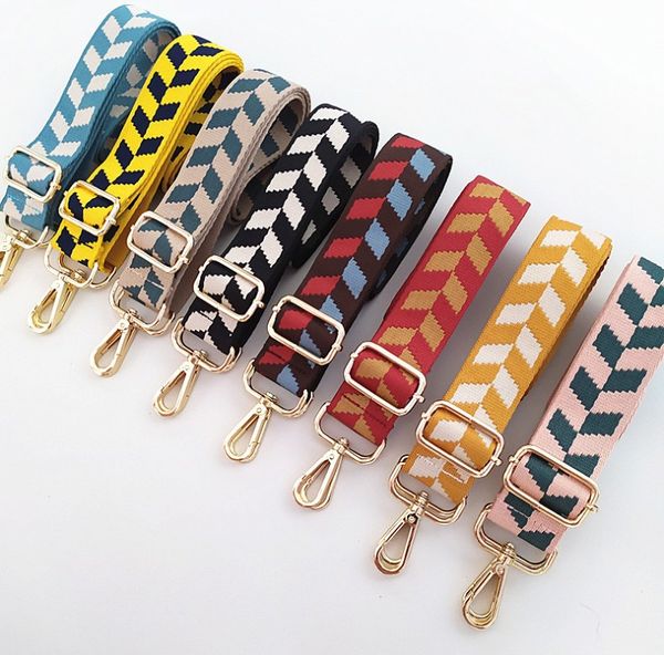 women shoulder hanger colored belt bag strap accessories adjustable rainbow handbag straps decorative, Black
women shoulder hanger colored belt bag strap accessories adjustable rainbow handbag straps decorative, Black