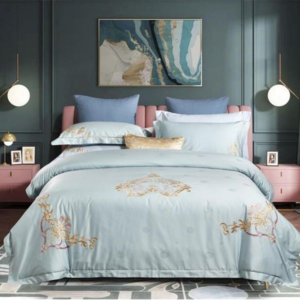 bedding sets green set embroidery duvet cover long-staple cotton pillowcases size bed linen 4pcs 2021
bedding sets green set embroidery duvet cover long-staple cotton pillowcases size bed linen 4pcs 2021