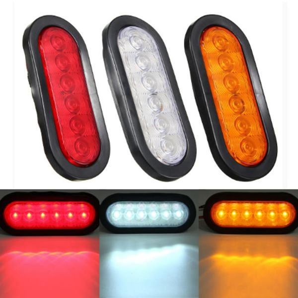 1 pair 6 led oval sturn signal tail light lamp multi-function clear lens for truck trailer tractor semi-trailer dump
1 pair 6 led oval sturn signal tail light lamp multi-function clear lens for truck trailer tractor semi-trailer dump