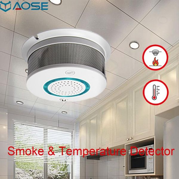 yaose wifi wireless smoke detector home security alarm system with fire protection lower battery reminder, Black;white
yaose wifi wireless smoke detector home security alarm system with fire protection lower battery reminder, Black;white
