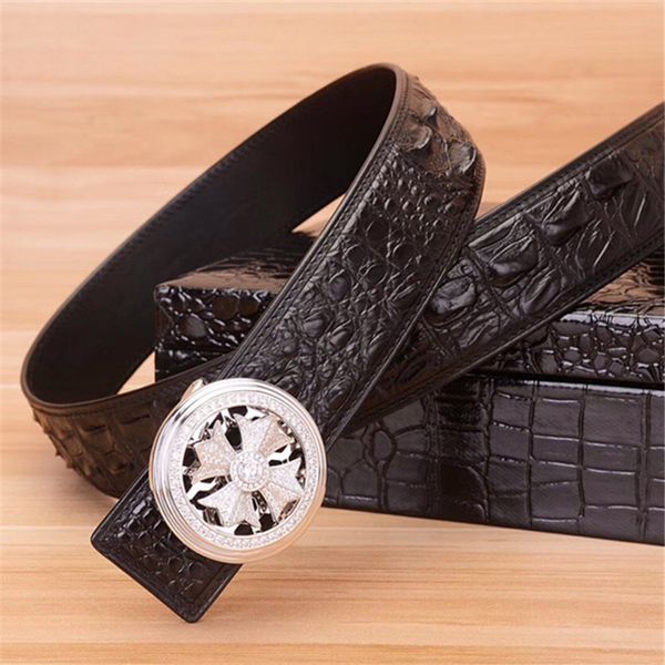kaisiludi luck of the draw spinning crocodile belt young man belt leather pin buckle youth belt, Silver
kaisiludi luck of the draw spinning crocodile belt young man belt leather pin buckle youth belt, Silver