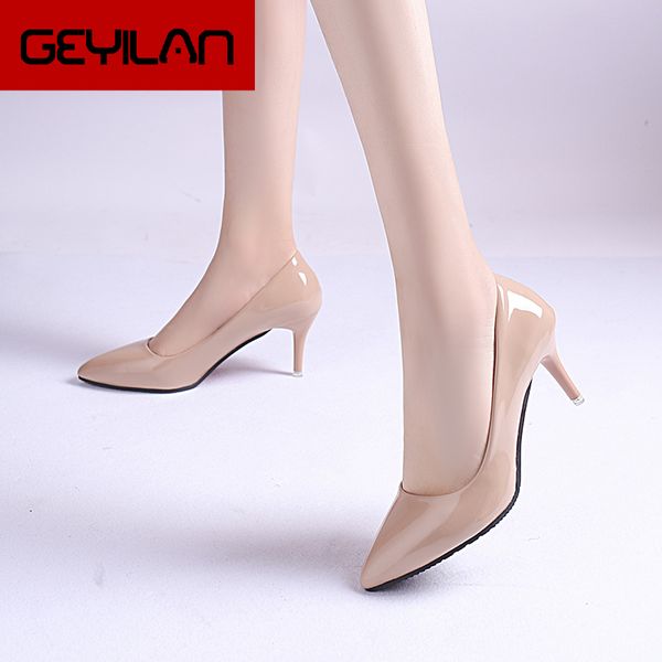 2020 spring fashion woman shoes pointed fine with heels shallow mouth high heels patent leather summer pumps shoes mujer 7cm, Black
2020 spring fashion woman shoes pointed fine with heels shallow mouth high heels patent leather summer pumps shoes mujer 7cm, Black