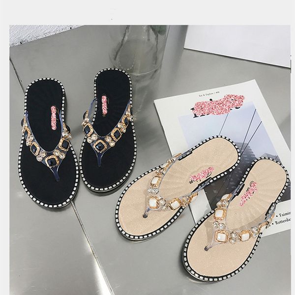 new bright diamonds women's platform summer sandals flip flop outdoor fashion rhinestones lazy slippers women's flip-flops, Black
new bright diamonds women's platform summer sandals flip flop outdoor fashion rhinestones lazy slippers women's flip-flops, Black