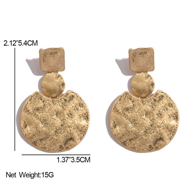 quality round square chain drop earrings for women fashion vintage gold silver color statement female dangle earring jewelry
quality round square chain drop earrings for women fashion vintage gold silver color statement female dangle earring jewelry