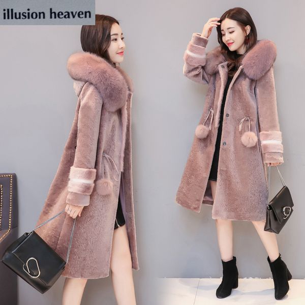 winter wool coat girls long cashmere hooded fur coat winter women women coats and jackets, Black
winter wool coat girls long cashmere hooded fur coat winter women women coats and jackets, Black