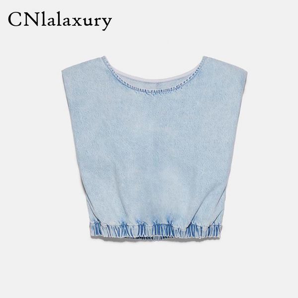 2020 women vintage o neck sleeveless denim smock blouse female hem elastic leisure jeans shirt chic blusas mujer blusa, White
2020 women vintage o neck sleeveless denim smock blouse female hem elastic leisure jeans shirt chic blusas mujer blusa, White