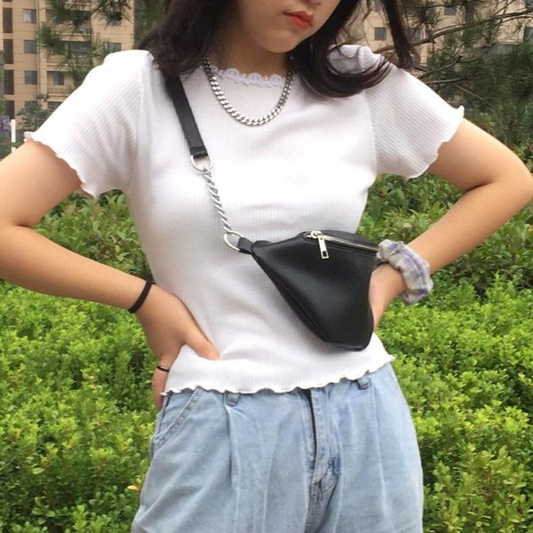 pu leather women small shoulder bag fashion design ladies black messenger bags cool girls chain chest bag waist purse handbags
pu leather women small shoulder bag fashion design ladies black messenger bags cool girls chain chest bag waist purse handbags