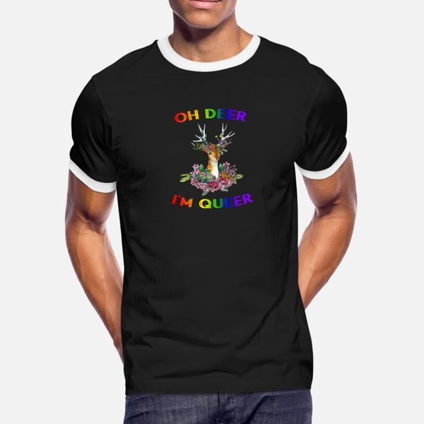 lgbt oh deer i'm queer rainbow flag gift idea t shirt men designing cotton o neck letter interesting new style summer trend shirt
lgbt oh deer i'm queer rainbow flag gift idea t shirt men designing cotton o neck letter interesting new style summer trend shirt