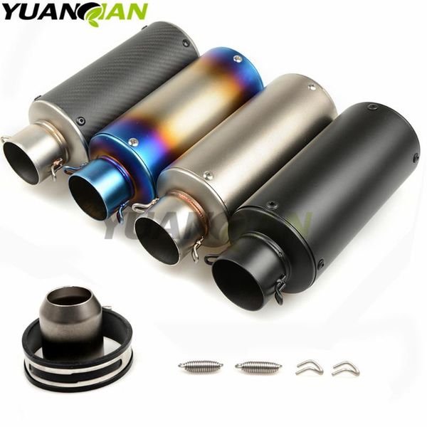 51-61mm universal motorcycle exhaust muffler moto escape muffle pipe for yzf r6 fz1 fz6 fz800 xj6 xt 660 r mt125 mt09 07
51-61mm universal motorcycle exhaust muffler moto escape muffle pipe for yzf r6 fz1 fz6 fz800 xj6 xt 660 r mt125 mt09 07