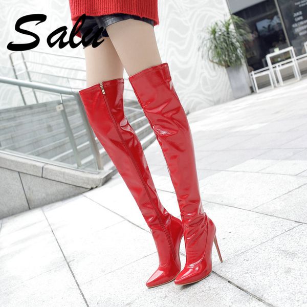 boots salu thin high heels women stretch boot pointed toe female shoes zipper winter warm footwear big size 42 43 44, Black
boots salu thin high heels women stretch boot pointed toe female shoes zipper winter warm footwear big size 42 43 44, Black