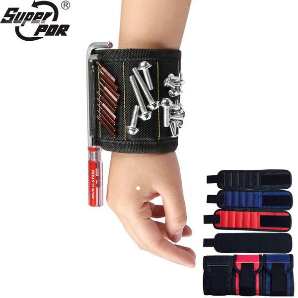 super pdr tools magnetic wristband portable tool bag with 15pcs strong magnets for holding screws nails drill bits hand tool bag
super pdr tools magnetic wristband portable tool bag with 15pcs strong magnets for holding screws nails drill bits hand tool bag