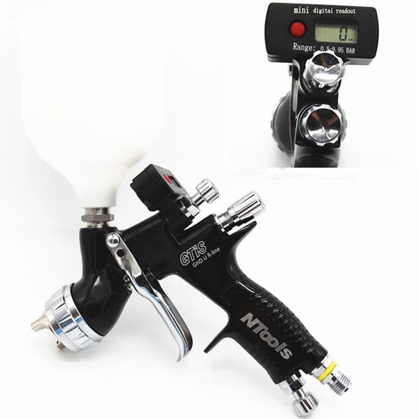 digital display gtis spray gun air paint spray gun paint air car face sprayer