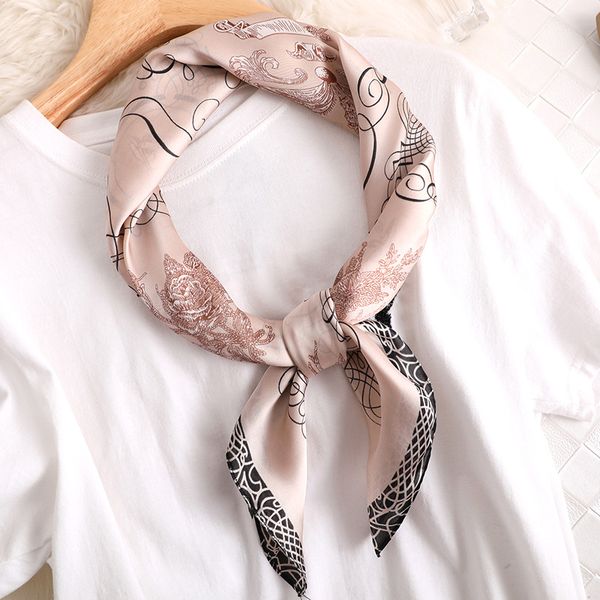 square silk scarf printed fashion office lady scarf music note luxury designer brand small hair neck band foulard, Blue;gray
square silk scarf printed fashion office lady scarf music note luxury designer brand small hair neck band foulard, Blue;gray