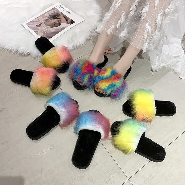 мода пушистой искусственный мех тапочки, большие плюшевые слайды вскользь открытые сандалии, rainbow женщина пушистых тапочки, размер 36-41
мода пушистой искусственный мех тапочки, большие плюшевые слайды вскользь открытые сандалии, rainbow женщина пушистых тапочки, размер 36-41