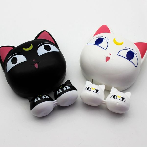 cute cat contact lens case with mirror contact lenses box for man and women portable holder, Silver
cute cat contact lens case with mirror contact lenses box for man and women portable holder, Silver