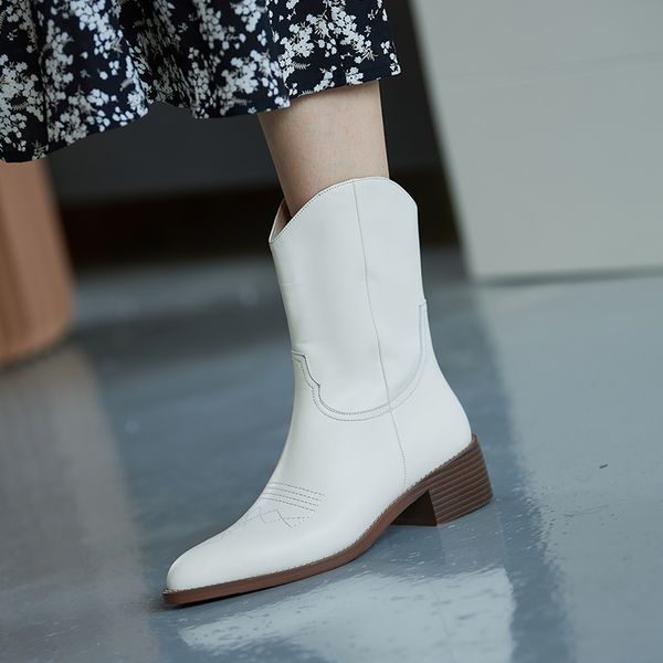 genuine leather western boots women ankle boot female high heels thick shoes ladies pointed toe shoes women winter 2020 new, Black
genuine leather western boots women ankle boot female high heels thick shoes ladies pointed toe shoes women winter 2020 new, Black