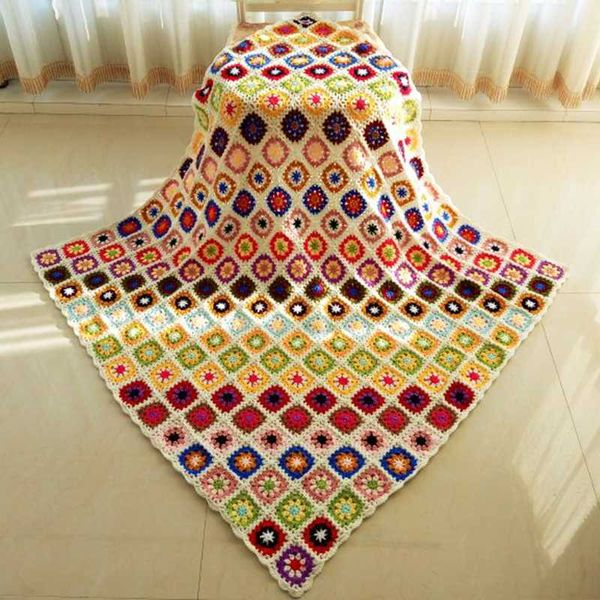 colorful handmade hook flowers cotton lace chic crocheted blanket / many uses mats table cloth / unique gifts grandmother memory
colorful handmade hook flowers cotton lace chic crocheted blanket / many uses mats table cloth / unique gifts grandmother memory