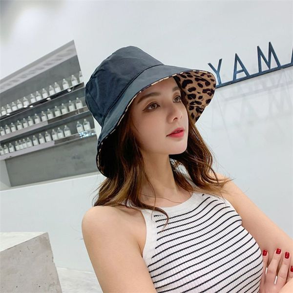 women summer vintage leopard print bucket hat reversible double sides wide brim sunscreen packable panama fisherman cap, Blue;gray
women summer vintage leopard print bucket hat reversible double sides wide brim sunscreen packable panama fisherman cap, Blue;gray