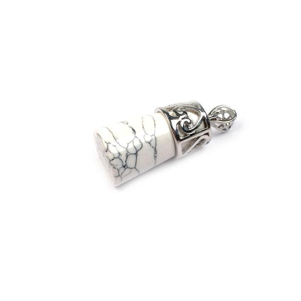 natural stone pendant cylindrical white turquoised pendant zinc alloy making for jewelry diy necklace gift for women 14x32mm, Bronze;silver
natural stone pendant cylindrical white turquoised pendant zinc alloy making for jewelry diy necklace gift for women 14x32mm, Bronze;silver