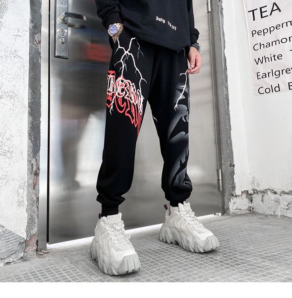 2020 mens hip hop streetwear joggers sweatpants baggy pants cotton casual trousers track pants, Black
2020 mens hip hop streetwear joggers sweatpants baggy pants cotton casual trousers track pants, Black